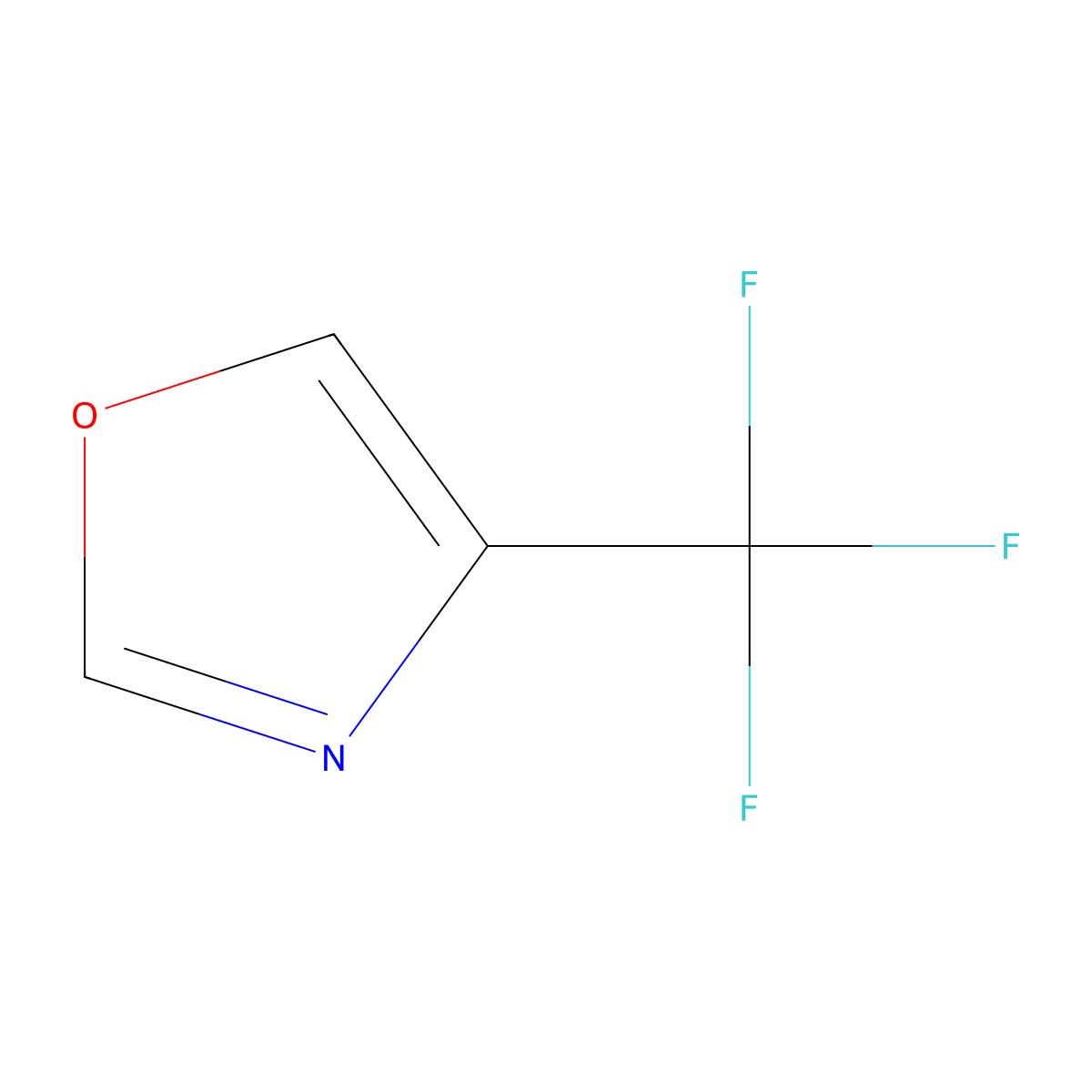 4-(Trifluoromethyl)-1,3-oxazole molecular structure, CAS 2044772-79-2
