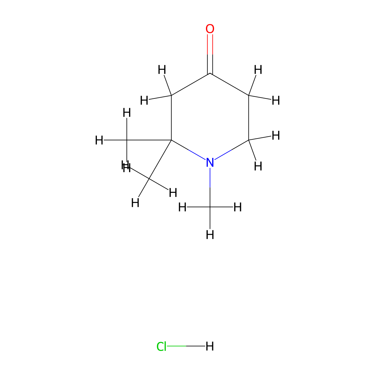 1,2,2-Trimethylpiperidin-4-one hydrochloride molecular structure, CAS 2044772-87-2
