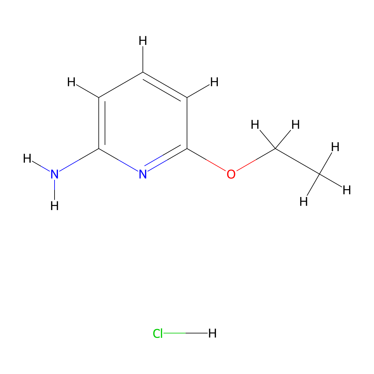 6-Ethoxypyridin-2-amine hydrochloride molecular structure, CAS 2044773-29-5