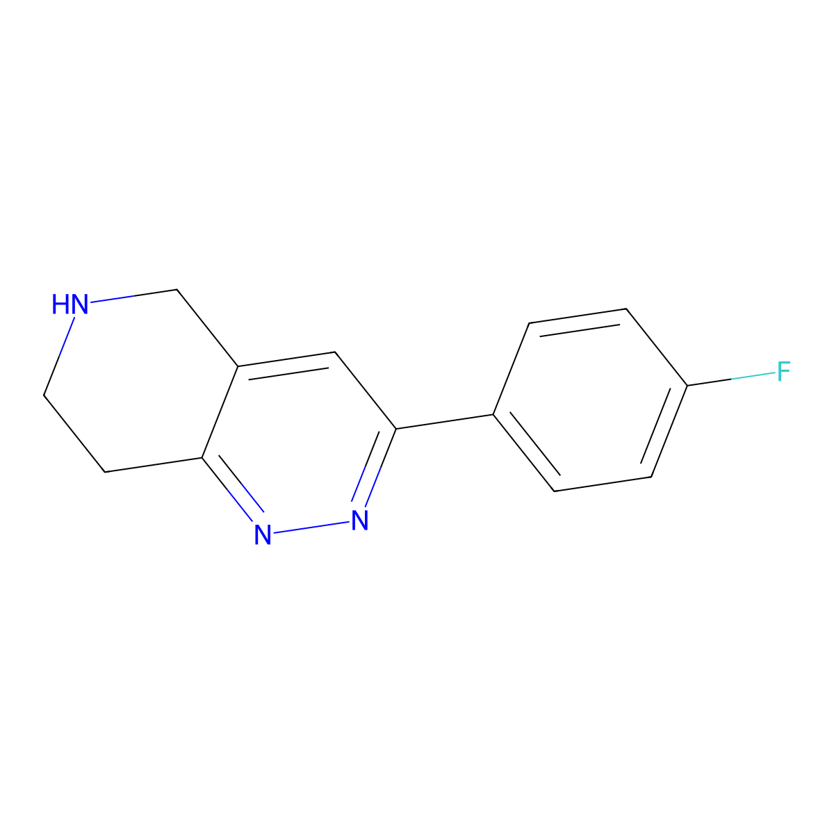 3-(4-fluorophenyl)-5H,6H,7H,8H-pyrido[4,3-c]pyridazine molecular structure, CAS 2044773-62-6