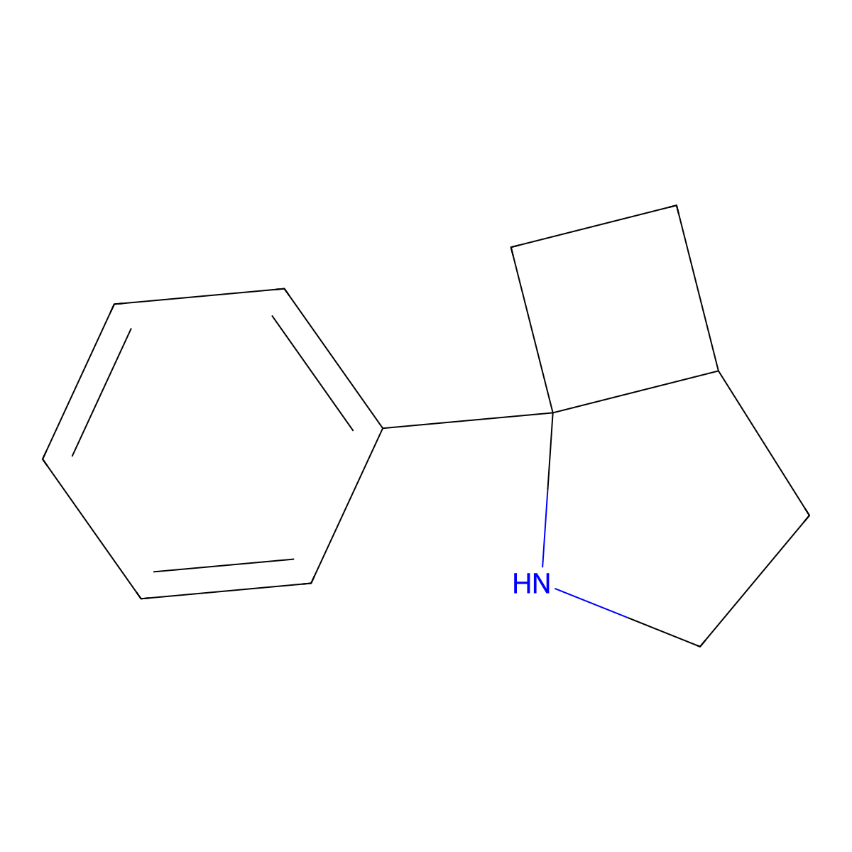 1-Phenyl-2-azabicyclo[3.2.0]heptane molecular structure, CAS 2044796-15-6