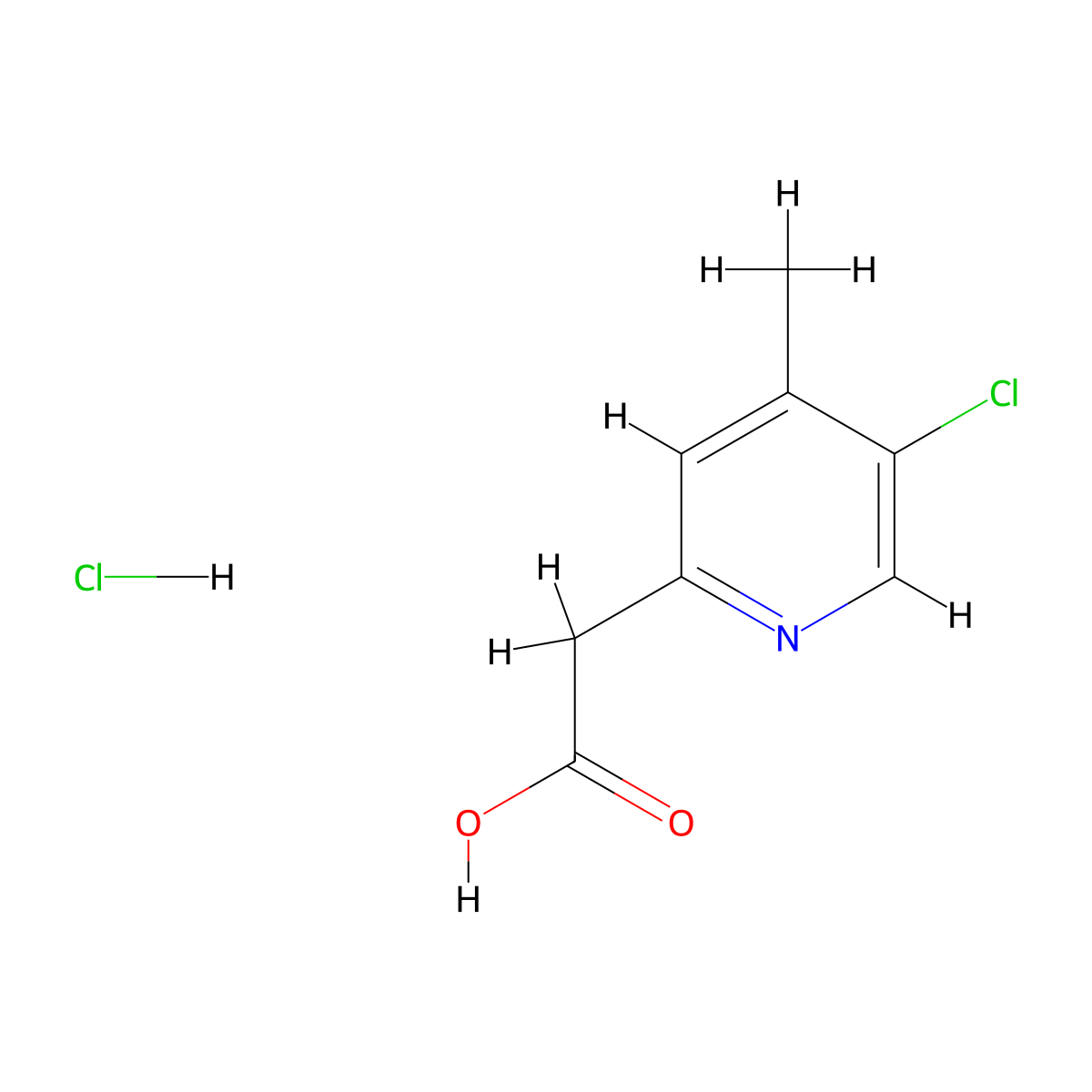 2-(5-Chloro-4-methylpyridin-2-yl)acetic acid hydrochloride molecular structure, CAS 2044796-45-2
