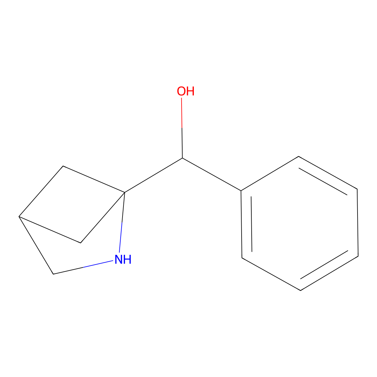 {2-Azabicyclo[2.1.1]hexan-1-yl}(phenyl)methanol molecular structure, CAS 2044796-73-6