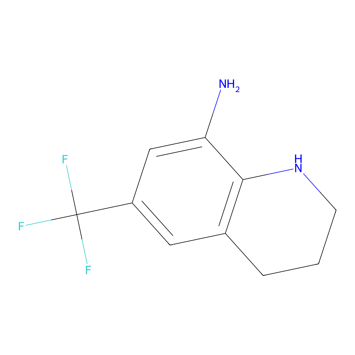 6-(Trifluoromethyl)-1,2,3,4-tetrahydroquinolin-8-amine molecular structure, CAS 2044796-78-1