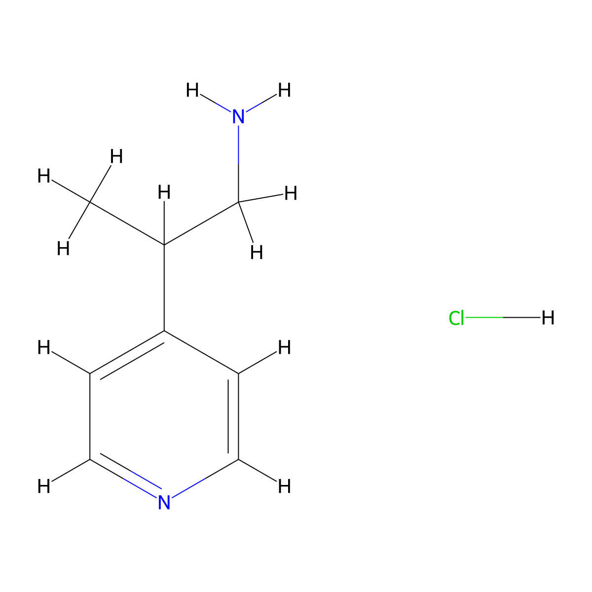 2-(Pyridin-4-yl)propan-1-amine hydrochloride molecular structure, CAS 2044797-30-8