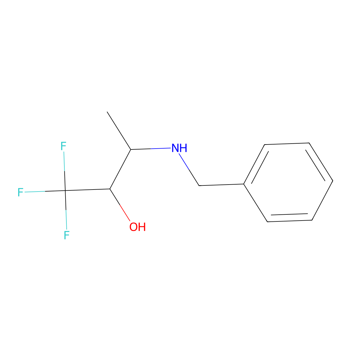 3-(Benzylamino)-1,1,1-trifluorobutan-2-ol molecular structure, CAS 2044834-84-4