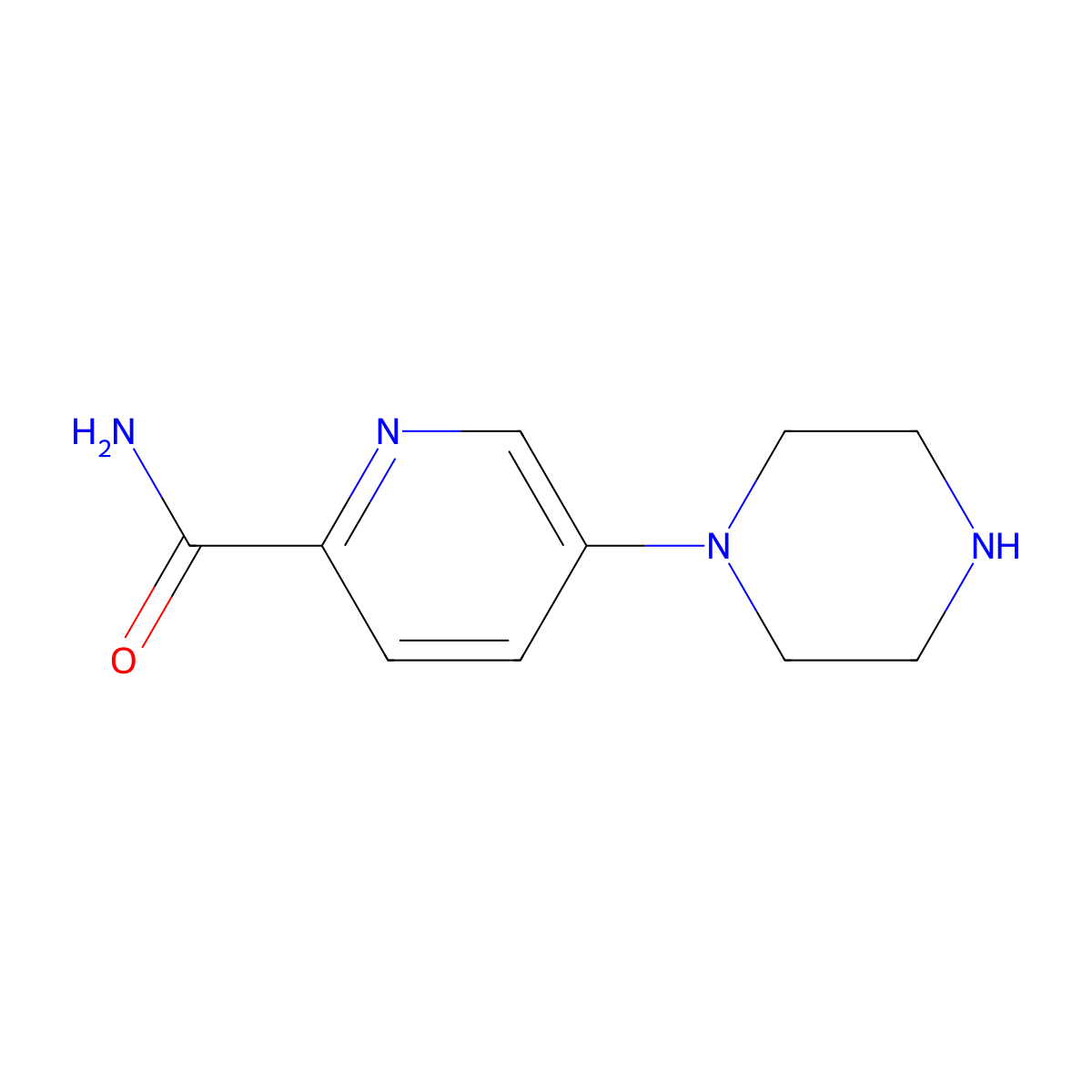 5-(Piperazin-1-yl)picolinamide molecular structure, CAS 2044836-36-2