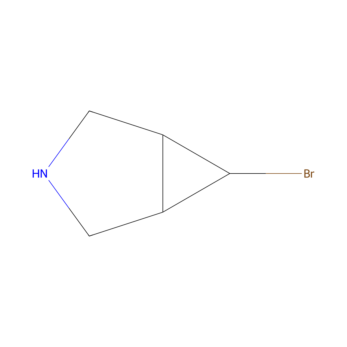 6-Bromo-3-azabicyclo[3.1.0]hexane molecular structure, CAS 2044836-44-2