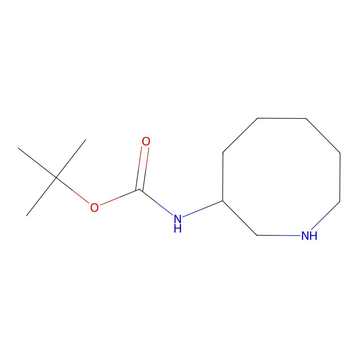 tert-butyl N-(azocan-3-yl)carbamate molecular structure, CAS 2044871-25-0
