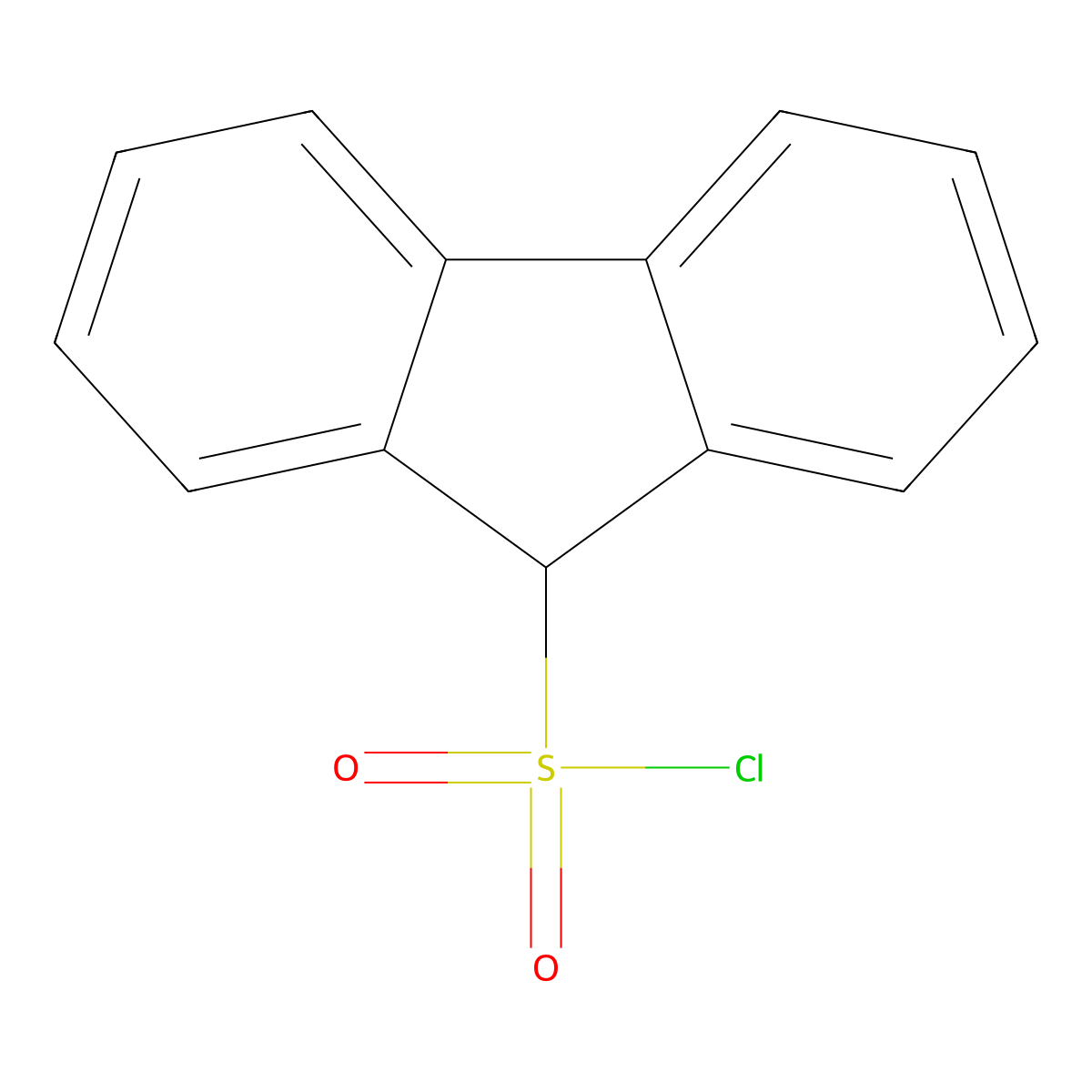 9H-fluorene-9-sulfonyl chloride molecular structure, CAS 20449-15-4
