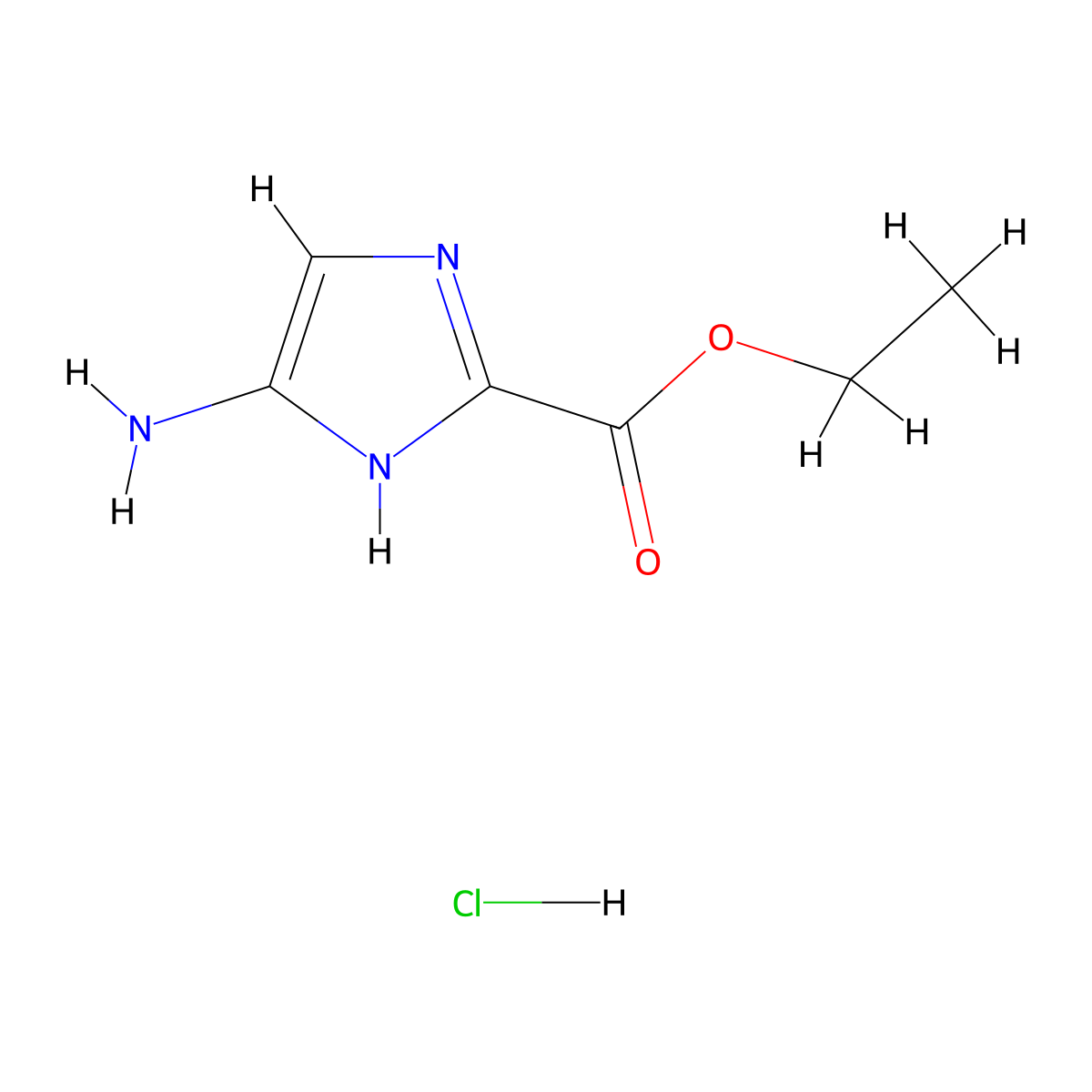 ethyl 4-amino-1H-imidazole-2-carboxylate hydrochloride molecular structure, CAS 2044901-79-1