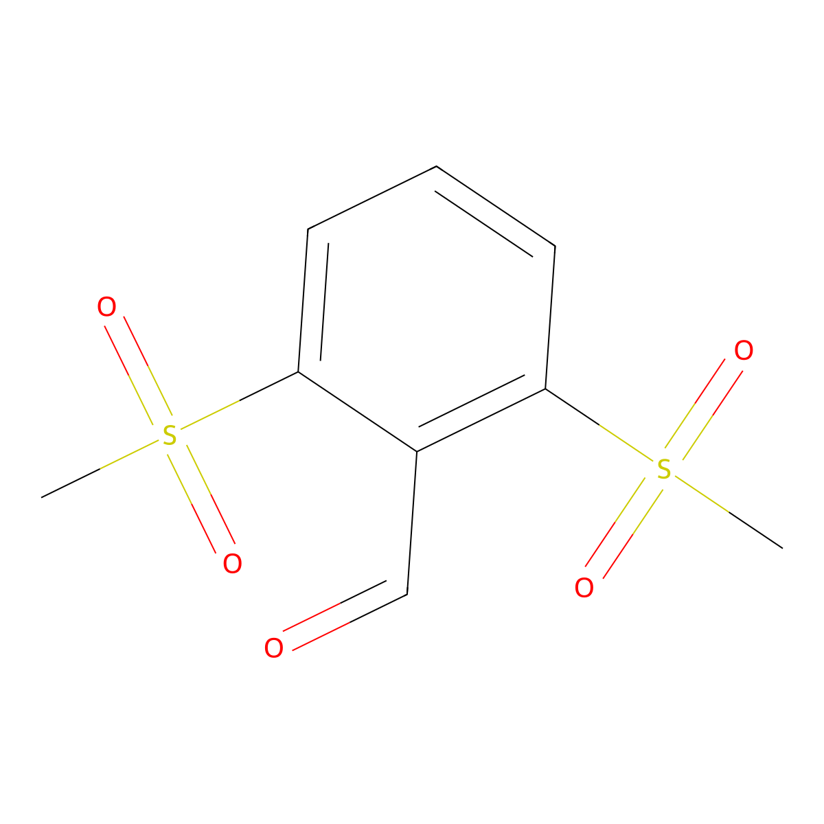 2,6-Dimethanesulfonylbenzaldehyde molecular structure, CAS 2044901-96-2