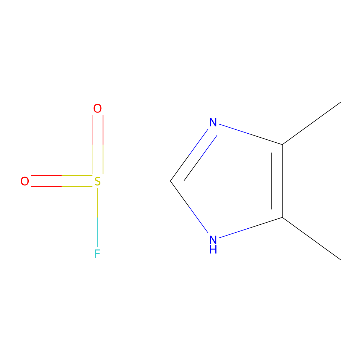 4,5-Dimethyl-1H-imidazole-2-sulfonyl fluoride molecular structure, CAS 2044902-11-4