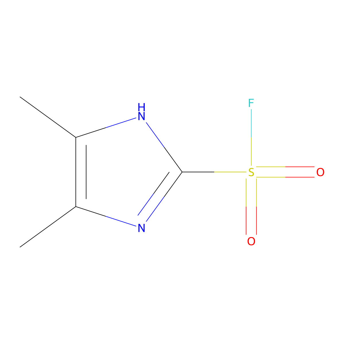 4,5-Dimethyl-1H-imidazole-2-sulfonyl fluoride molecular structure, CAS 2044902-11-4