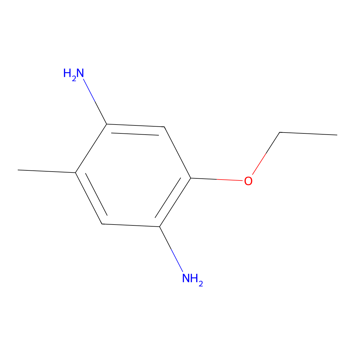 2-Ethoxy-5-methylbenzene-1,4-diamine molecular structure, CAS 2044902-33-0