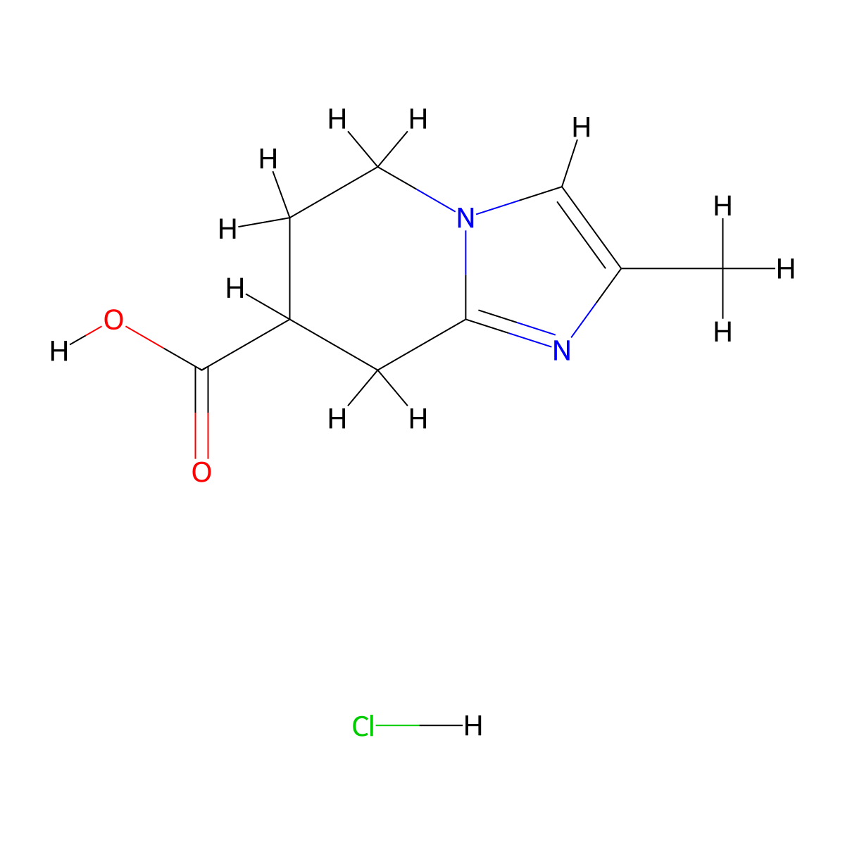 2-methyl-5H,6H,7H,8H-imidazo[1,2-a]pyridine-7-carboxylic acid hydrochloride molecular structure, CAS 2044927-32-2