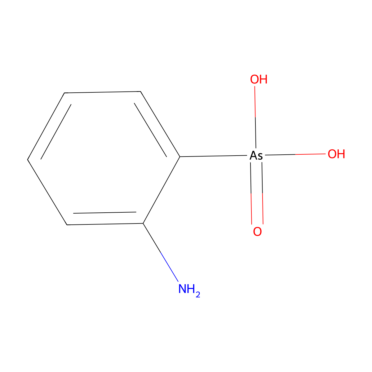 2-Aminophenylarsonic acid molecular structure, CAS 2045-00-3