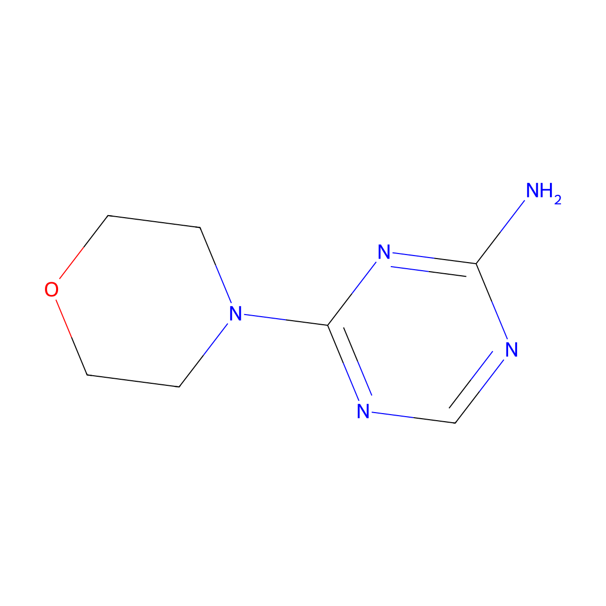2-Amino-4-morpholino-s-triazine molecular structure, CAS 2045-25-2