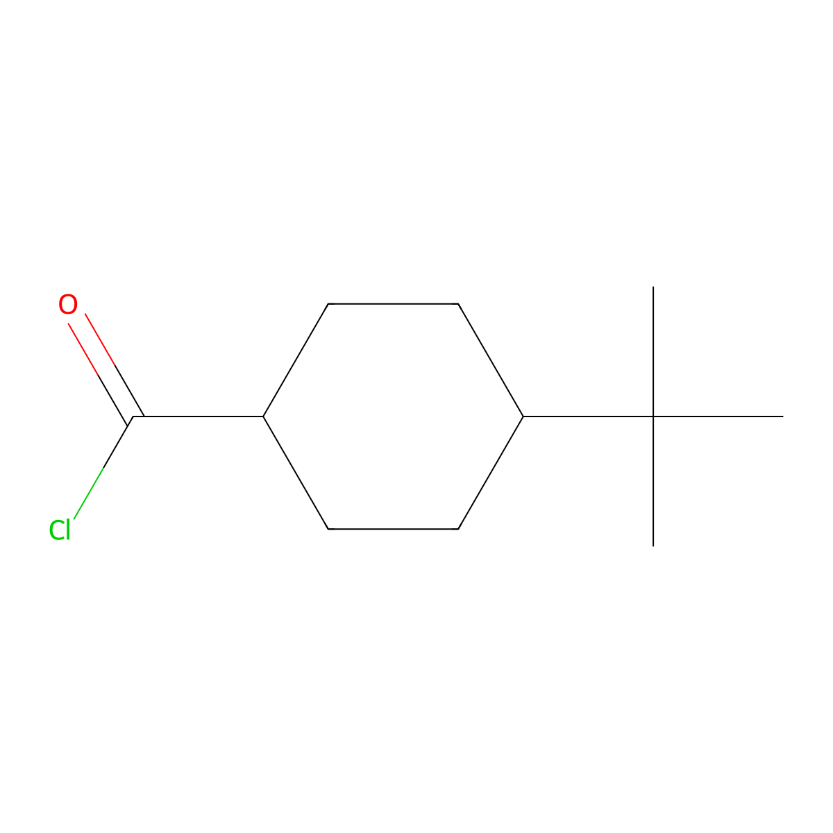 4-Tert-butylcyclohexanecarbonyl chloride molecular structure, CAS 20451-50-7