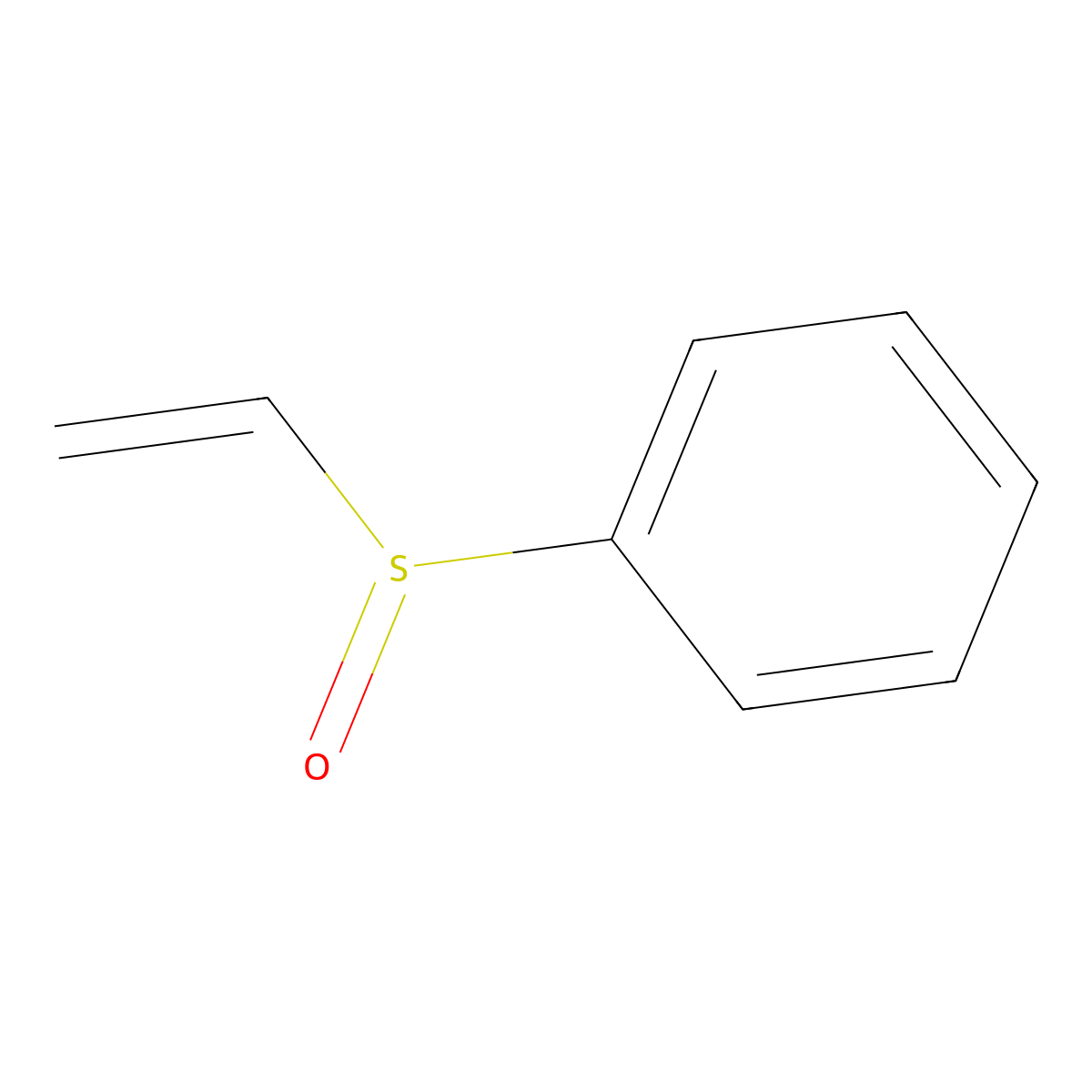 Phenyl vinyl sulphoxide molecular structure, CAS 20451-53-0