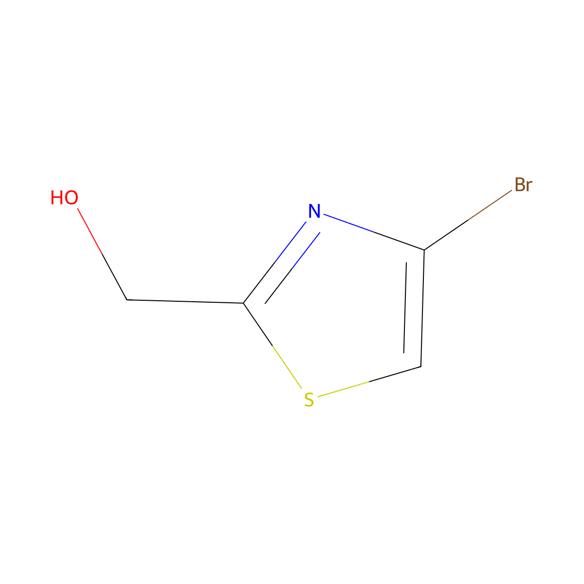 (4-Bromo-1,3-thiazol-2-yl)methanol molecular structure, CAS 204513-31-5
