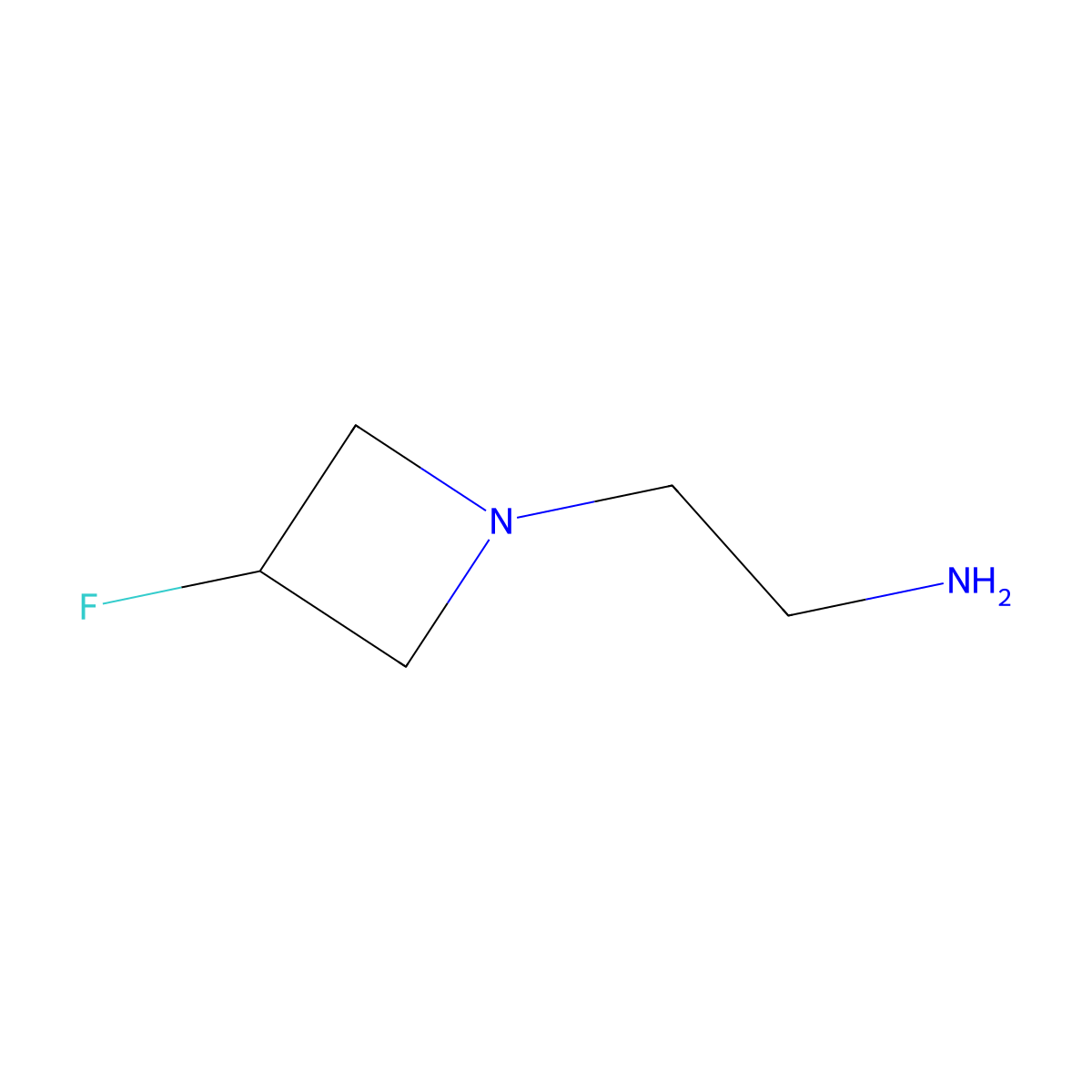 3-Fluoroazetidine-1-ethanamine molecular structure, CAS 2045189-35-1