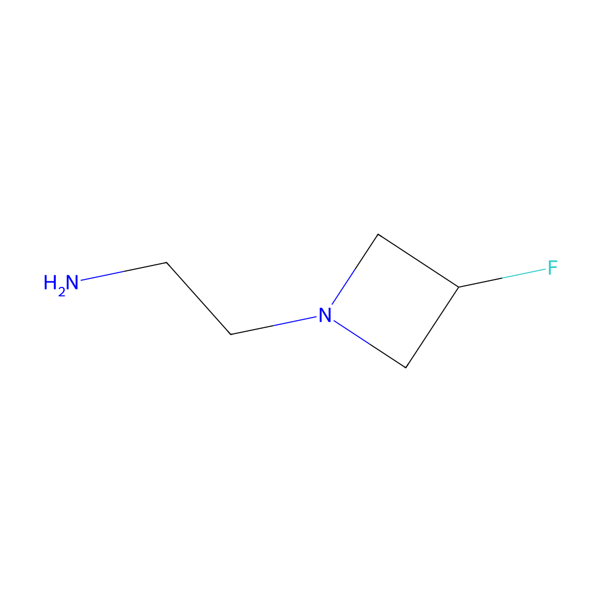 3-Fluoroazetidine-1-ethanamine molecular structure, CAS 2045189-35-1