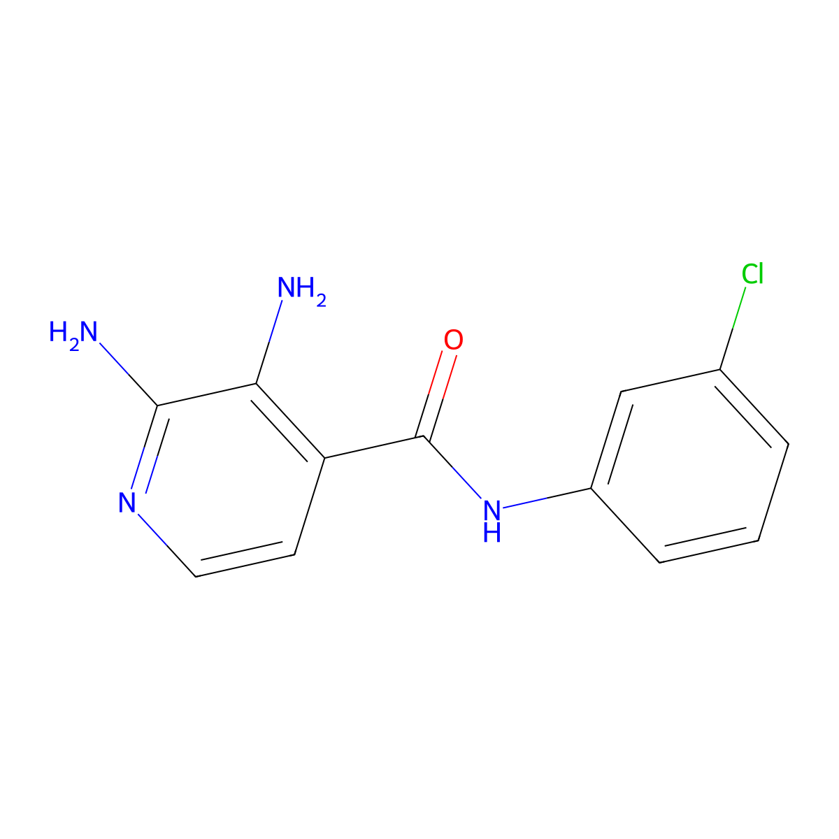 2,3-Diamino-N-(3-chlorophenyl)isonicotinamide molecular structure, CAS 2045194-65-6