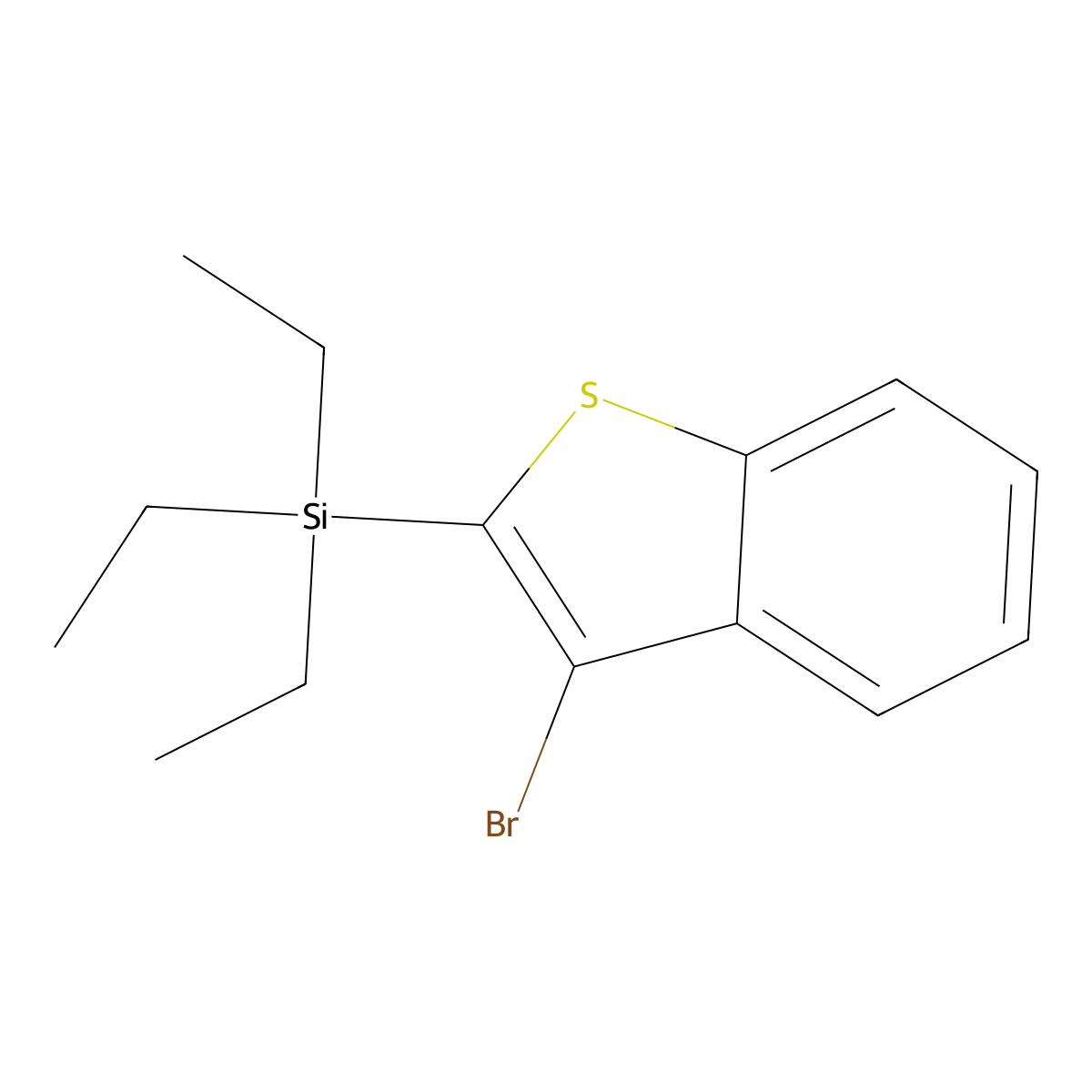 (3-BromobenZo[b]thiophen-2-yl)triethylsilane molecular structure, CAS 2045351-48-0