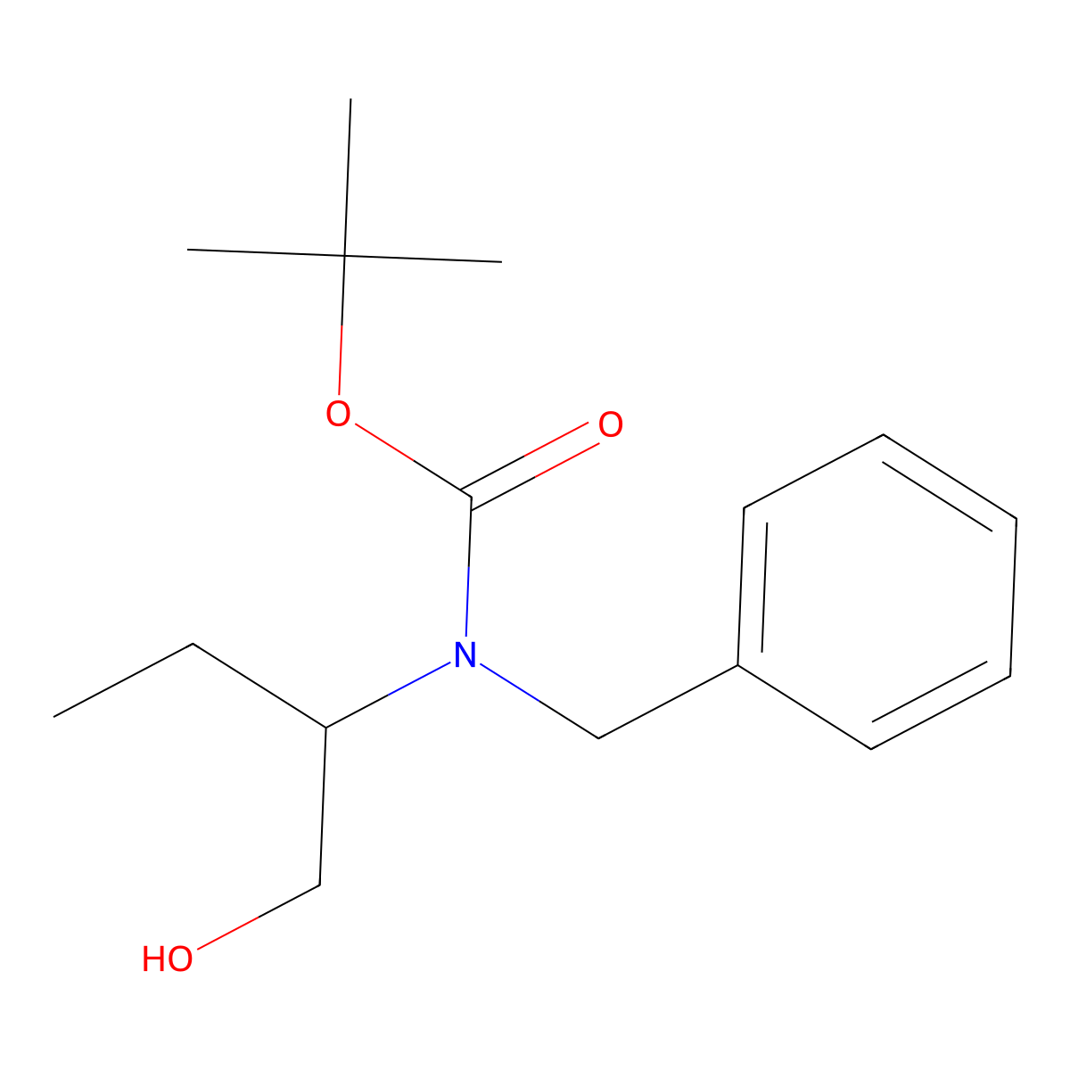 tert-butyl N-benzyl-N-[(2S)-1-hydroxybutan-2-yl]carbamate molecular structure, CAS 2045403-02-7