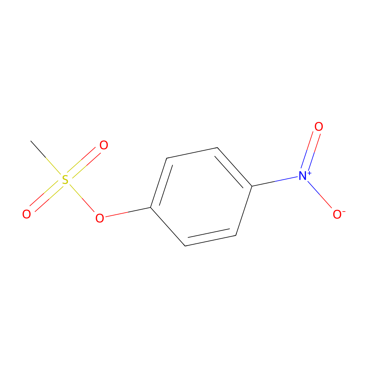 4-Nitrophenyl methanesulfonate molecular structure, CAS 20455-07-6