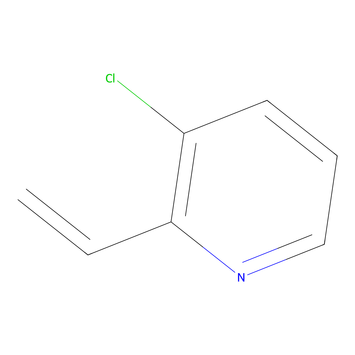 3-Chloro-2-vinylpyridine molecular structure, CAS 204569-87-9