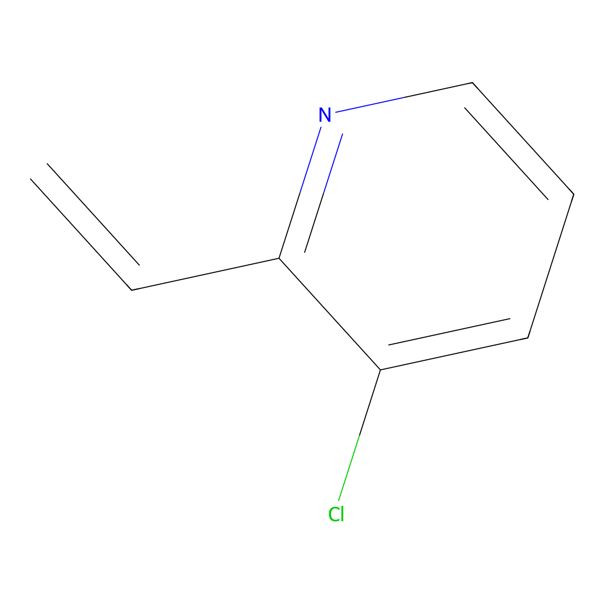 3-Chloro-2-vinylpyridine molecular structure, CAS 204569-87-9