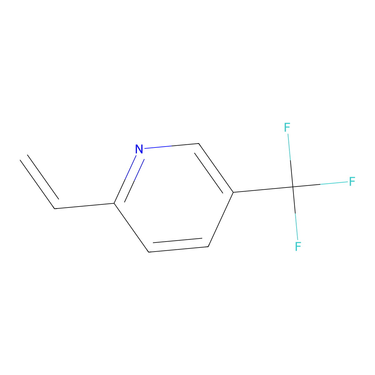 5-(Trifluoromethyl)-2-vinylpyridine molecular structure, CAS 204569-89-1