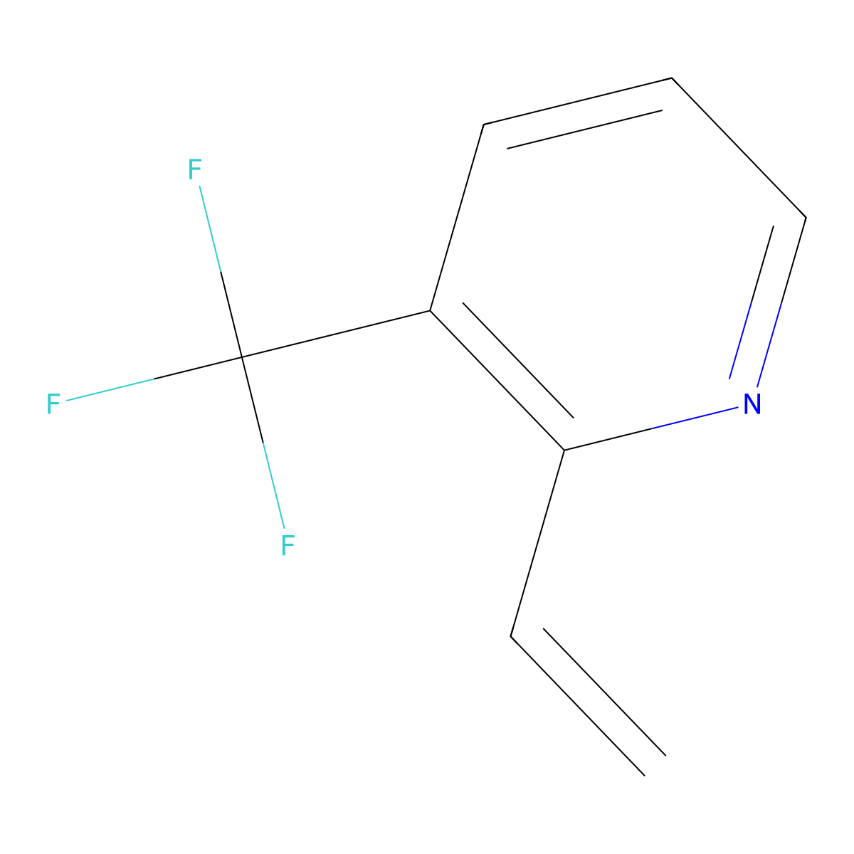 3-(Trifluoromethyl)-2-vinylpyridine molecular structure, CAS 204569-90-4