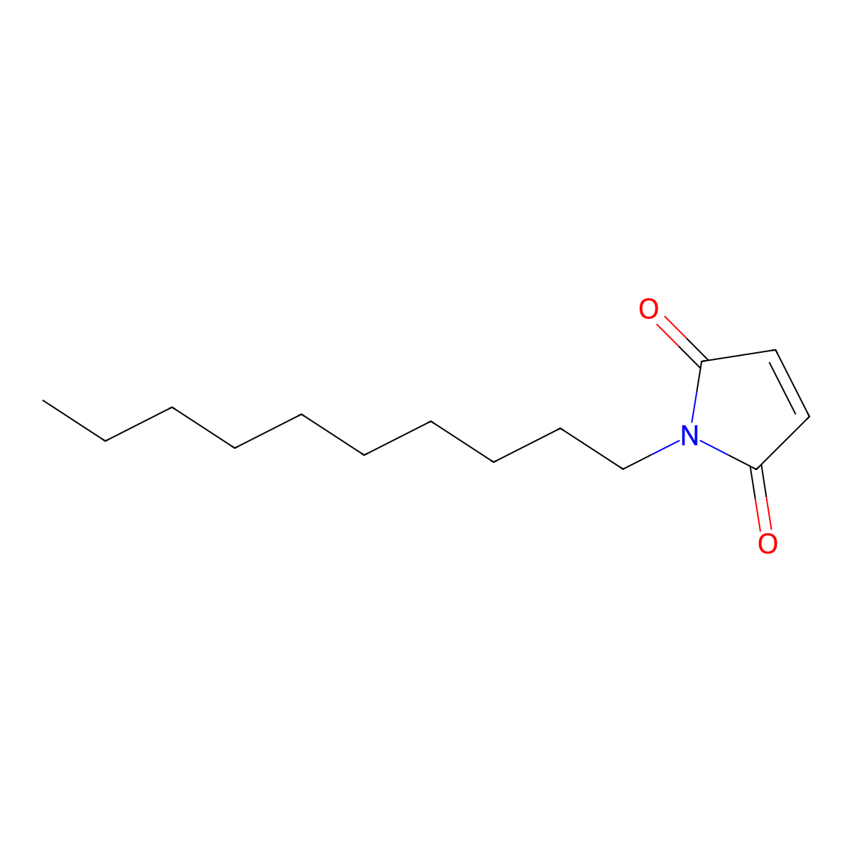 N-decyl maleimide molecular structure, CAS 20458-52-0