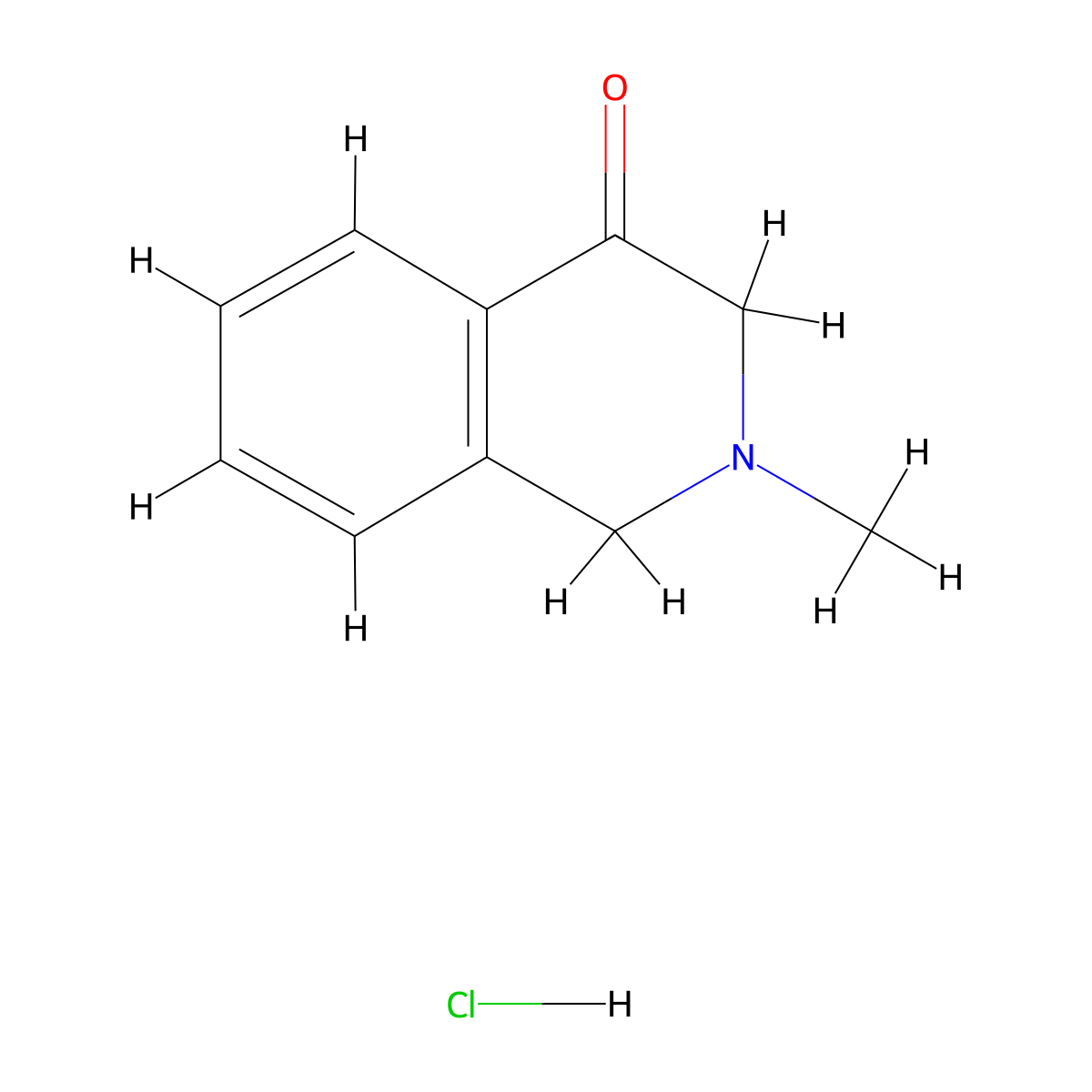 2-Methyl-1,2,3,4-tetrahydroisoquinolin-4-one hydrochloride molecular structure, CAS 20458-78-0