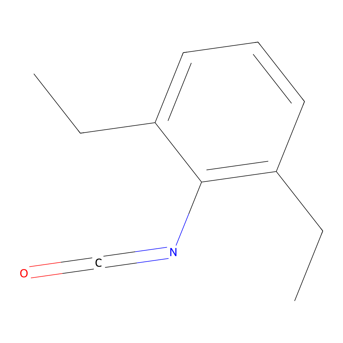 2,6-Diethylphenyl isocyanate molecular structure, CAS 20458-99-5