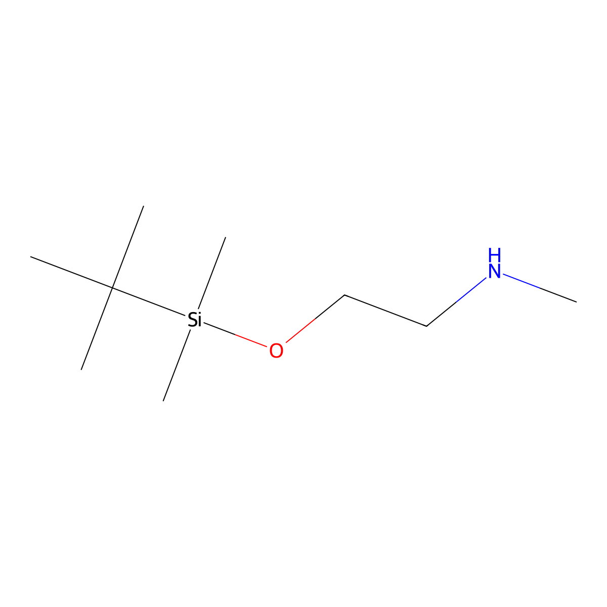 N-(2-(tert-Butyldimethylsilyloxy)ethyl)methylamine molecular structure, CAS 204580-28-9