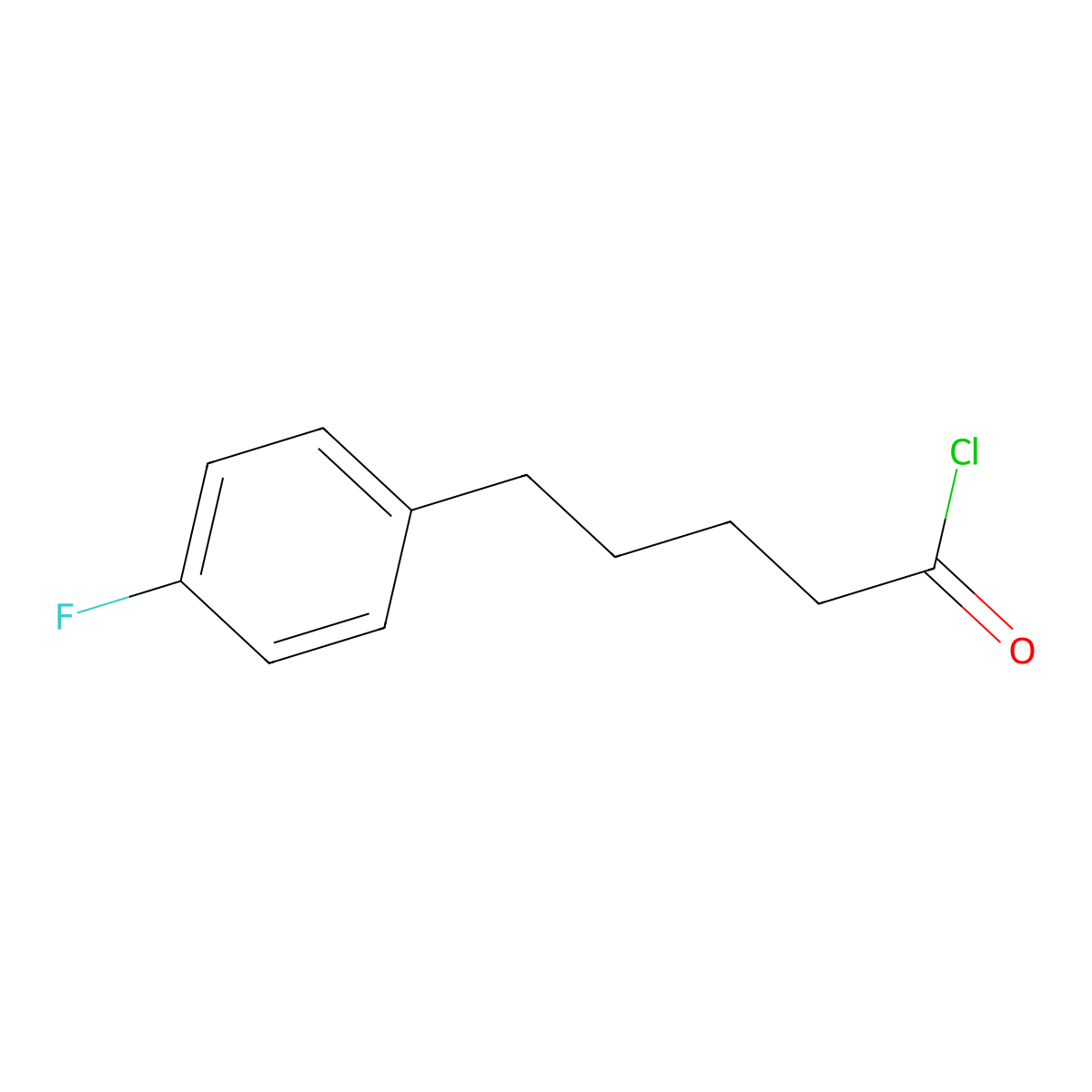 5-(4-Fluorophenyl)pentanoyl chloride molecular structure, CAS 204589-92-4