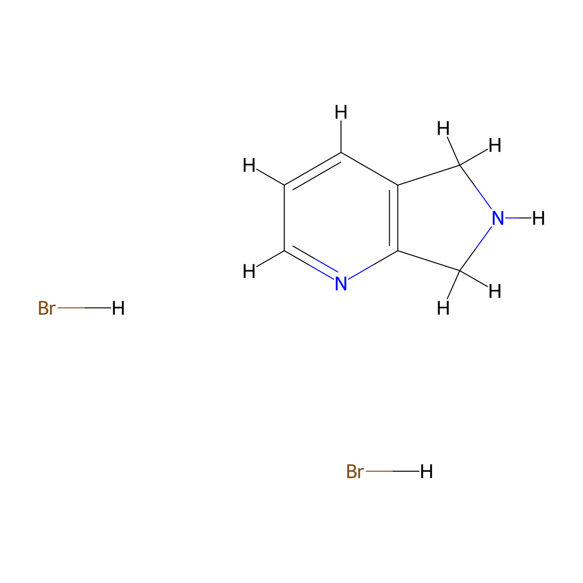 6,7-Dihydro-5H-pyrrolo[3,4-b]pyridine dihydrobromide molecular structure, CAS 204593-51-1
