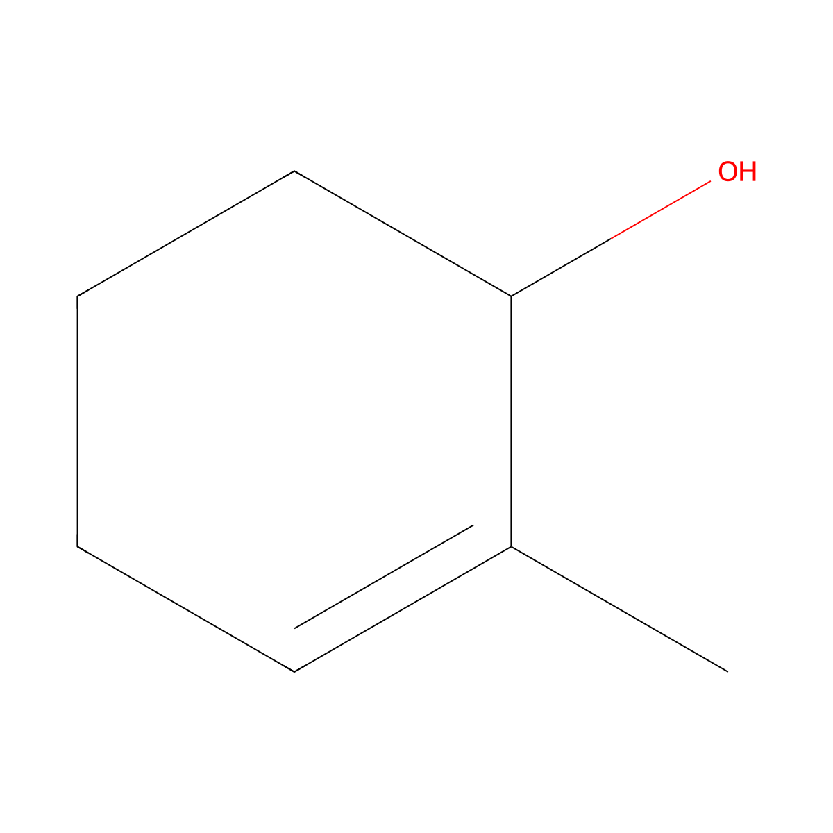 2-Methyl-2-cyclohexen-1-ol molecular structure, CAS 20461-30-7