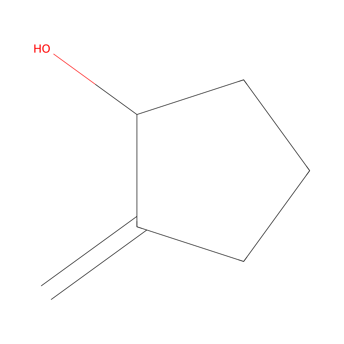 2-Methylenecyclopentanol molecular structure, CAS 20461-31-8