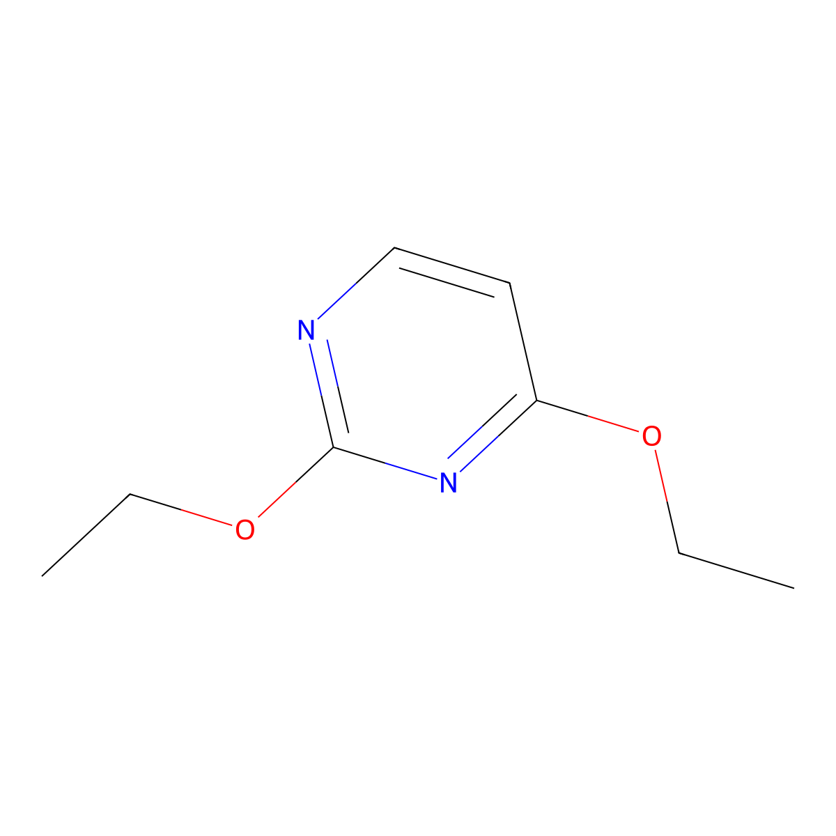 2,4-Diethoxypyrimidine molecular structure, CAS 20461-60-3