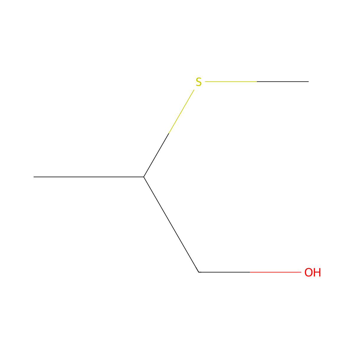 2-(Methylsulfanyl)propan-1-ol molecular structure, CAS 20463-93-8