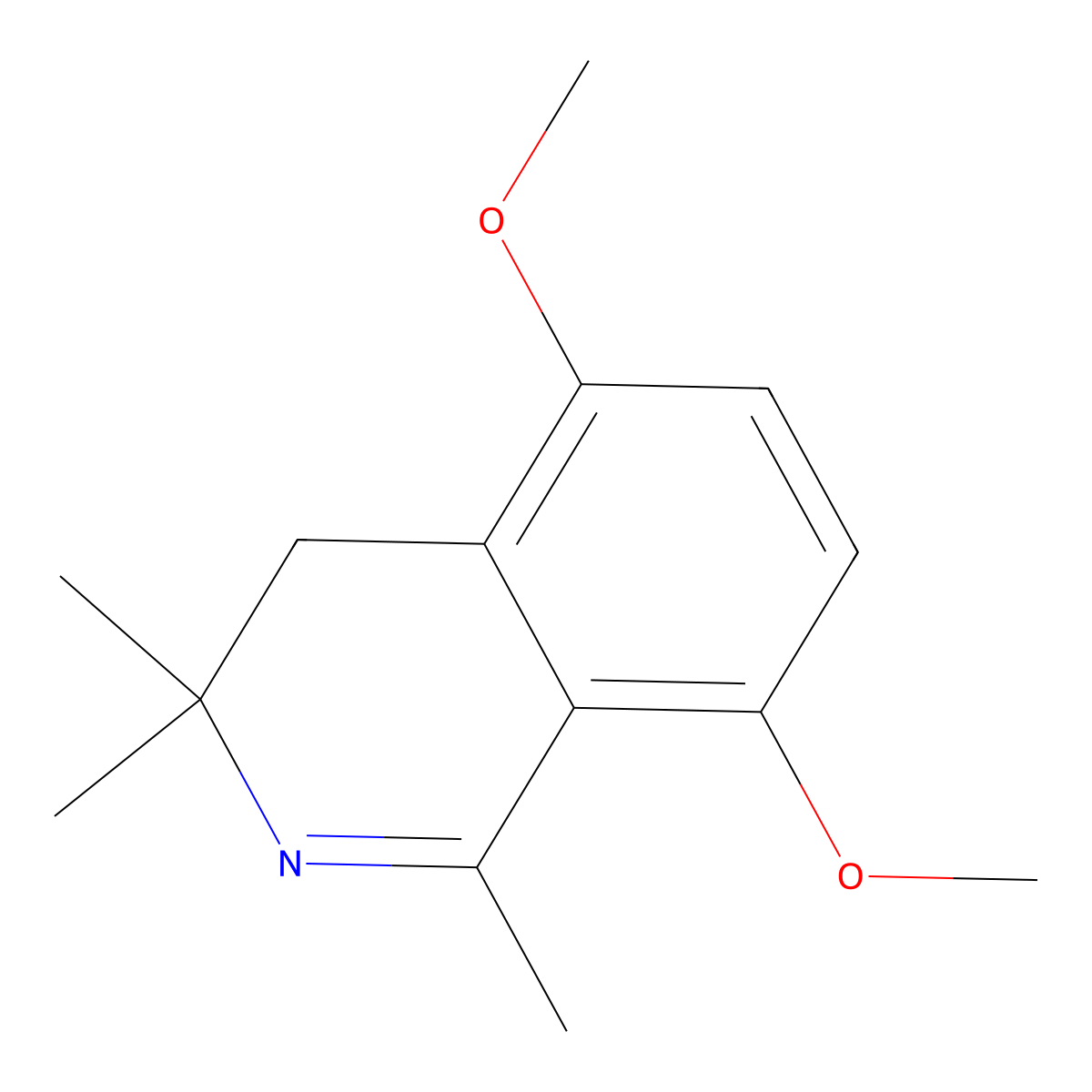 5,8-Dimethoxy-1,3,3-trimethyl-3,4-dihydroisoquinoline molecular structure, CAS 204636-08-8