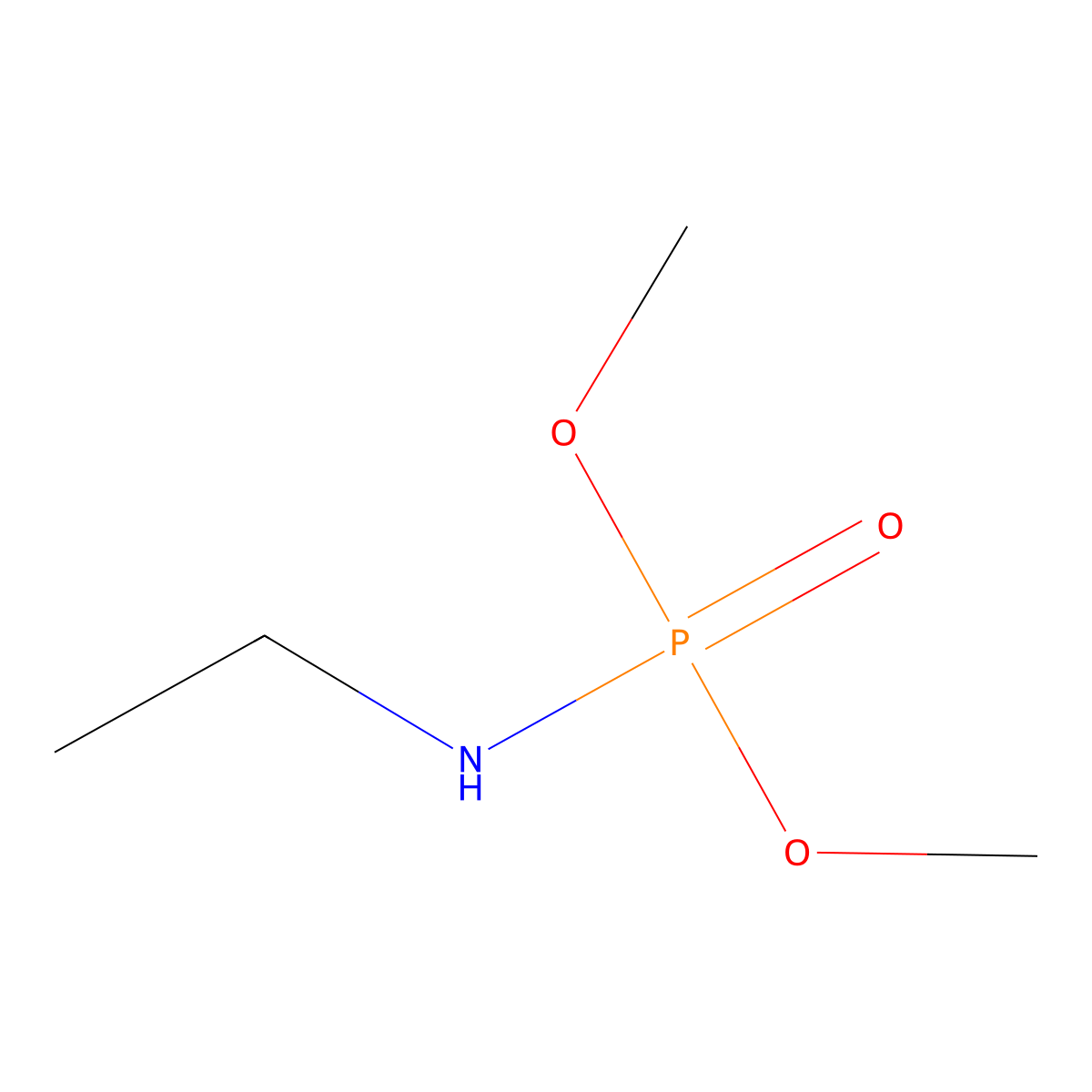 N-Dimethoxyphosphorylethanamine molecular structure, CAS 20464-99-7