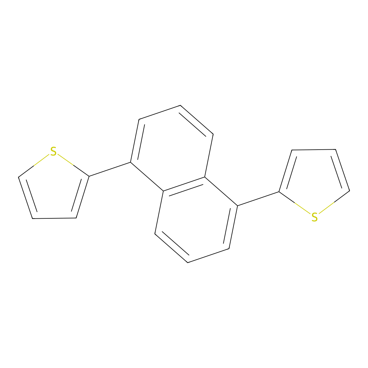 2-(5-Thiophen-2-ylnaphthalen-1-yl)thiophene molecular structure, CAS 204654-62-6