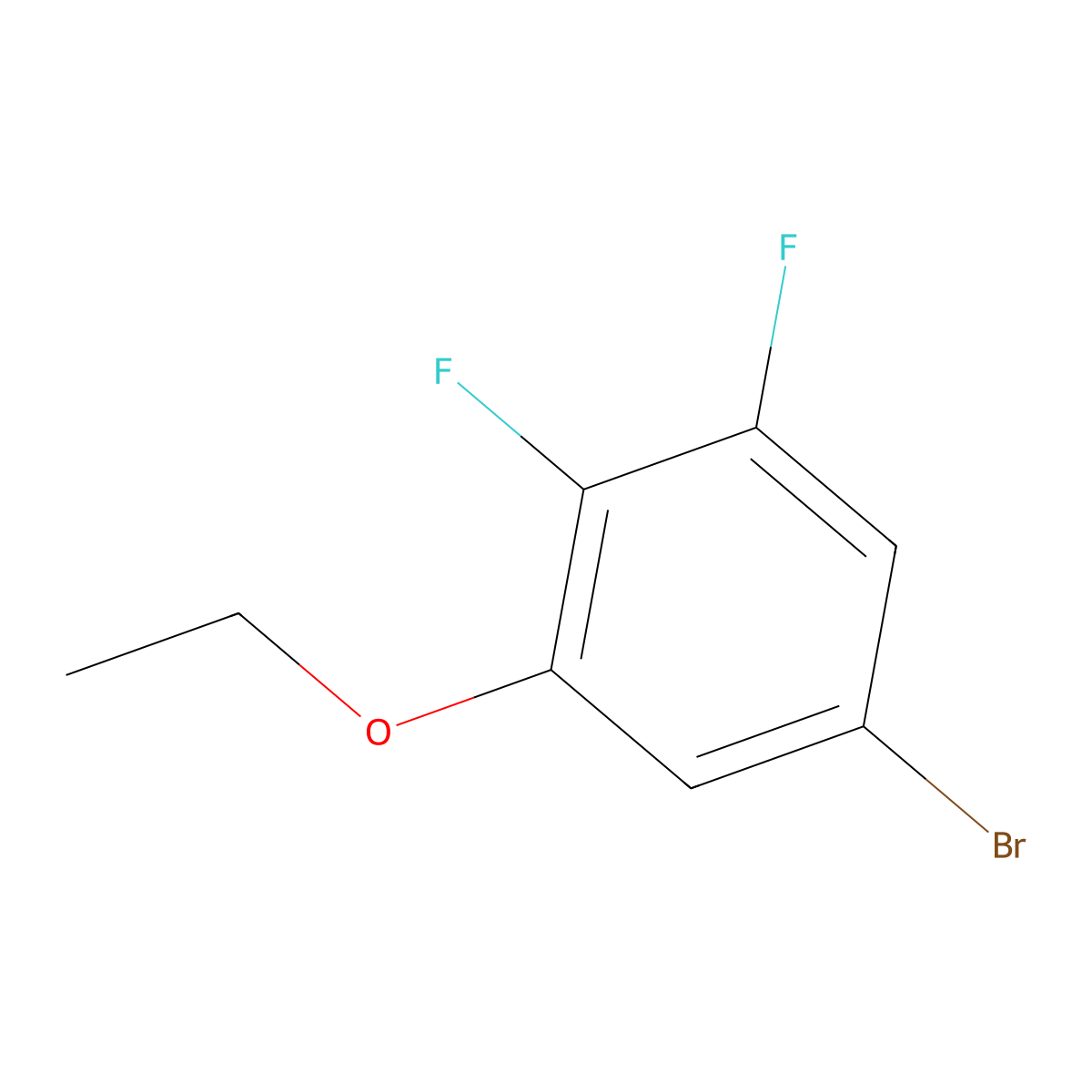 5-Bromo-1-ethoxy-2,3-difluorobenzene molecular structure, CAS 204654-92-2