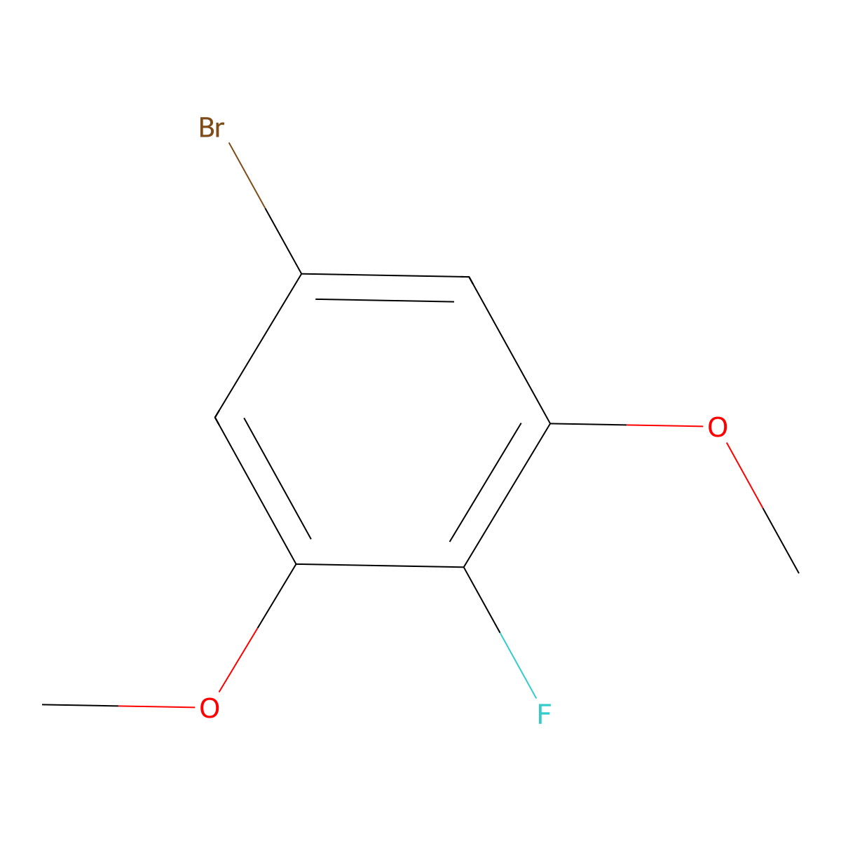 1-Bromo-3,5-dimethoxy-4-fluorobenzene molecular structure, CAS 204654-94-4